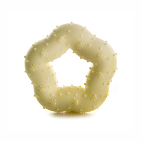 TPR Light hvězda z termoplastické pryže a EVA pěny, 7,5 cm, žlutá