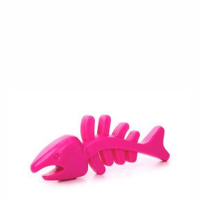 TPR - Růžová rybí kost, odolná (gumová) hračka z termoplastické pryže