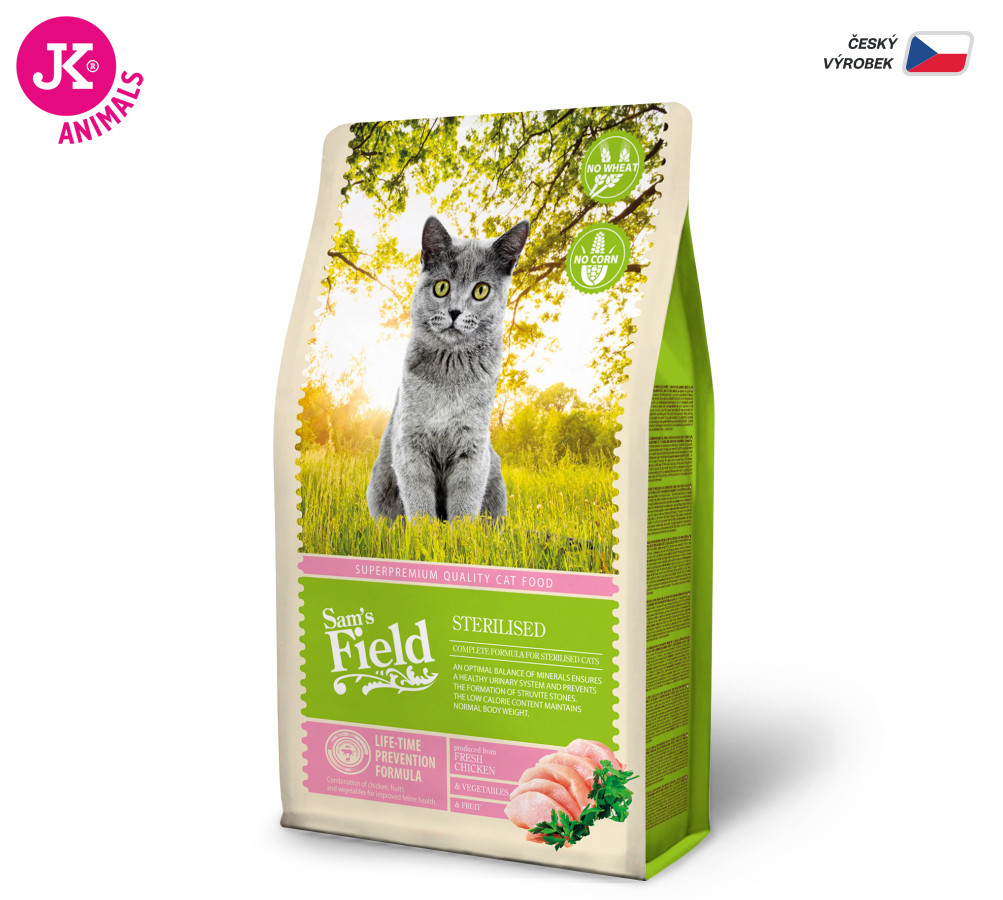 Sams Field Cat Sterilised, superprémiové granule 2,5 kg (Sam's Field)