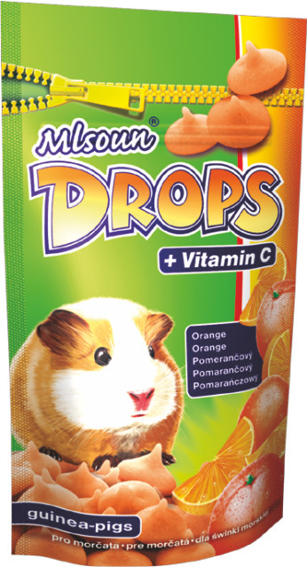 Drops - pomeranč, pamlsek pro hlodavce