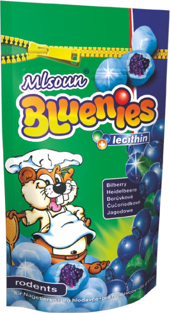Bluenies - borůvka, pamlsek pro hlodavce