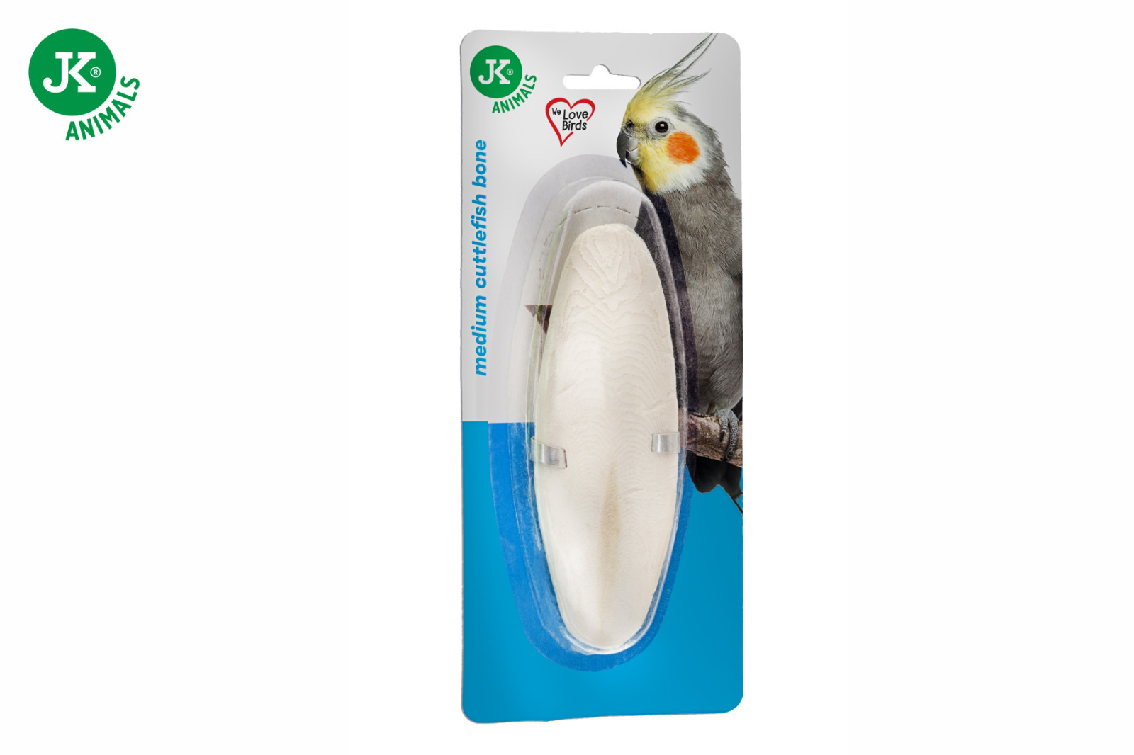 Střední sépiová kost M, s uchycením