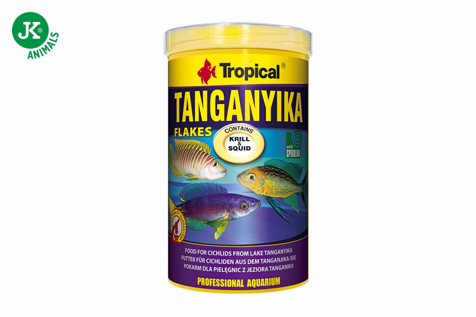 Tropical, Tanganyika Flakes, 250 ml, mnohosložkové krmivo pro cichlidy z jezera Tanganika