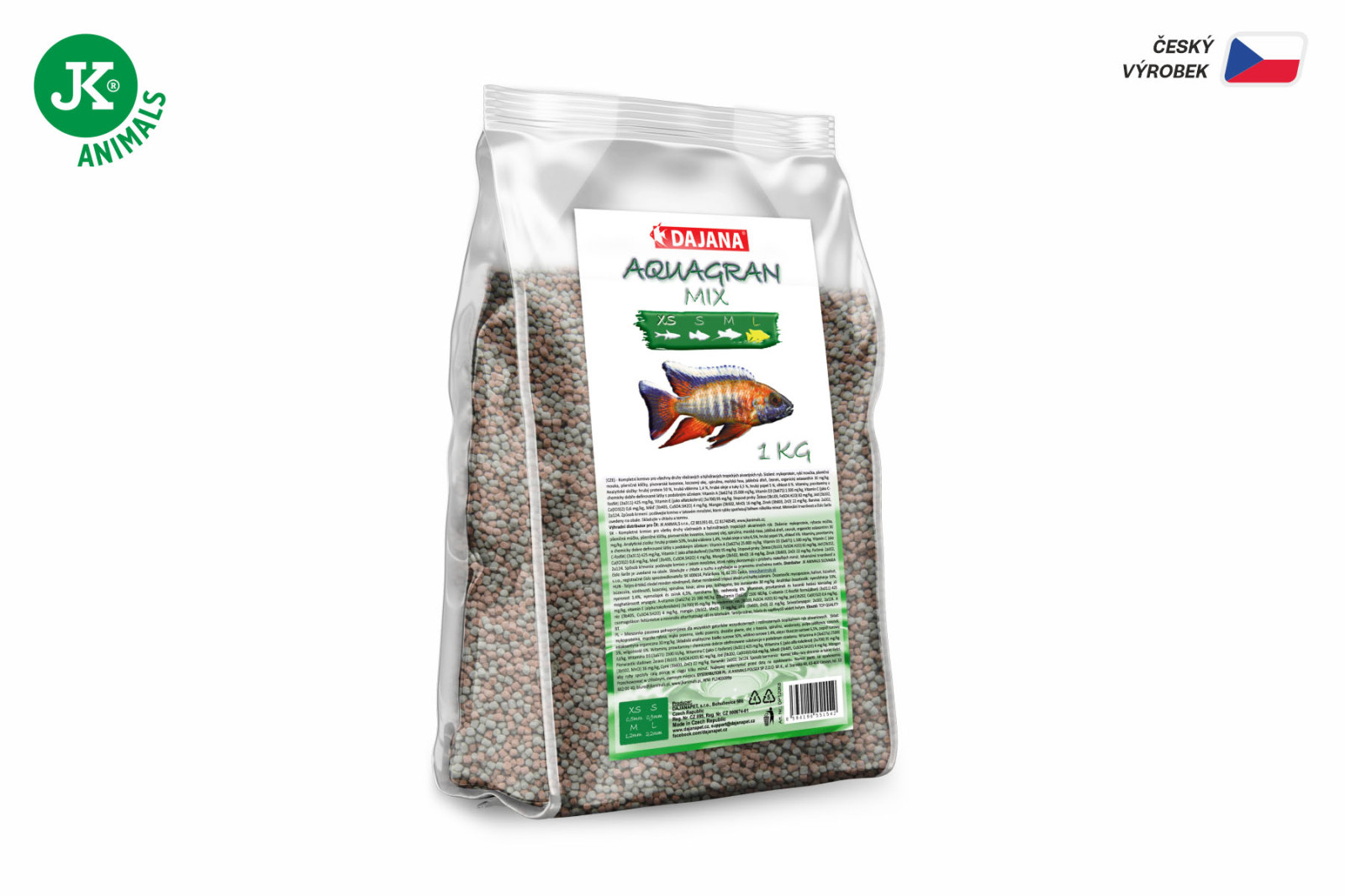 Dajana Aquagran Mix, granule – krmivo, velikost L, 1 kg