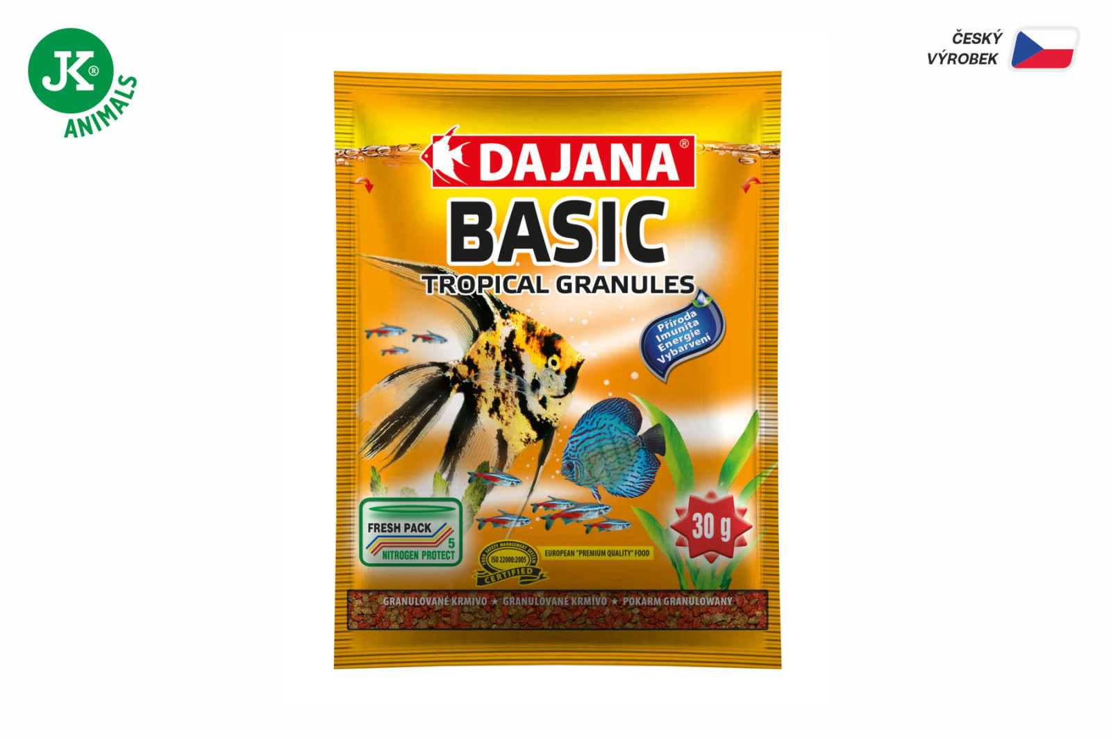 Dajana Basic Tropical Granules, granule – krmivo, 30 g