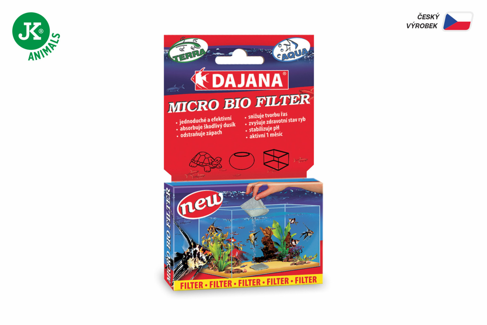 Dajana Micro Bio Filter, živá filtrační směs – čištění vody, 2 ks