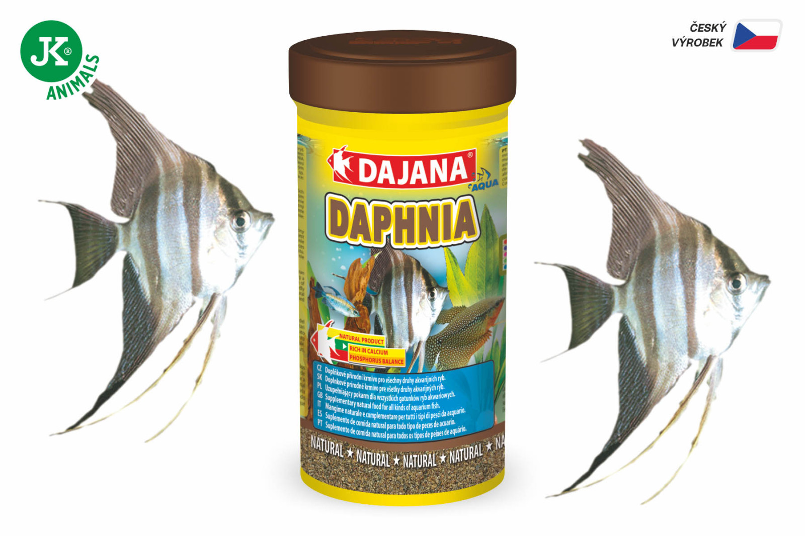 Dajana Daphnia, sušený vodní plankton – krmivo, 250 ml