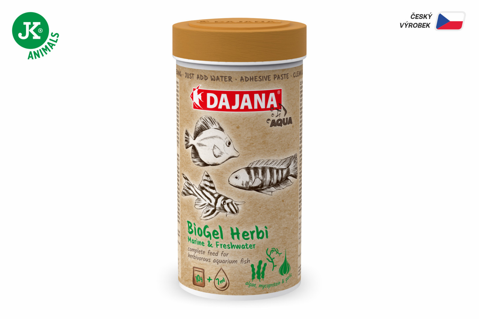 Dajana BioGel Herbi, samolepící pasta – krmivo, 250 ml/50 g
