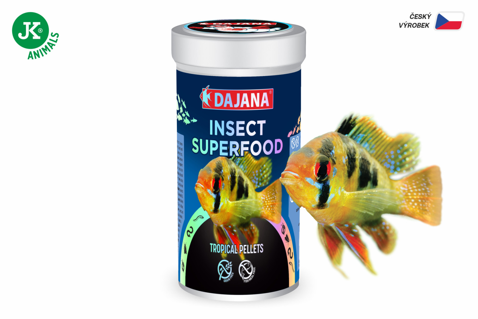 Dajana ISF Tropical Pellets, peletky – krmivo, 100 ml (insect superfood)