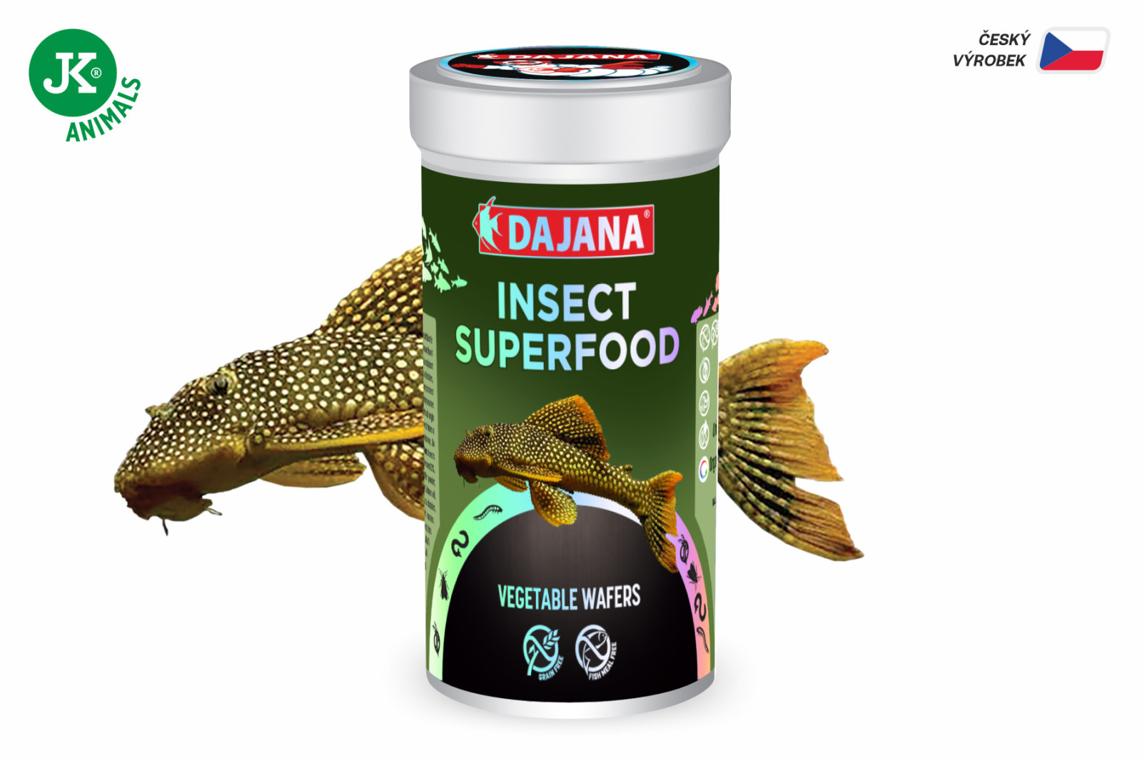 Dajana ISF Vegetable Wafers, tablety – krmivo, 1kg (insect superfood)