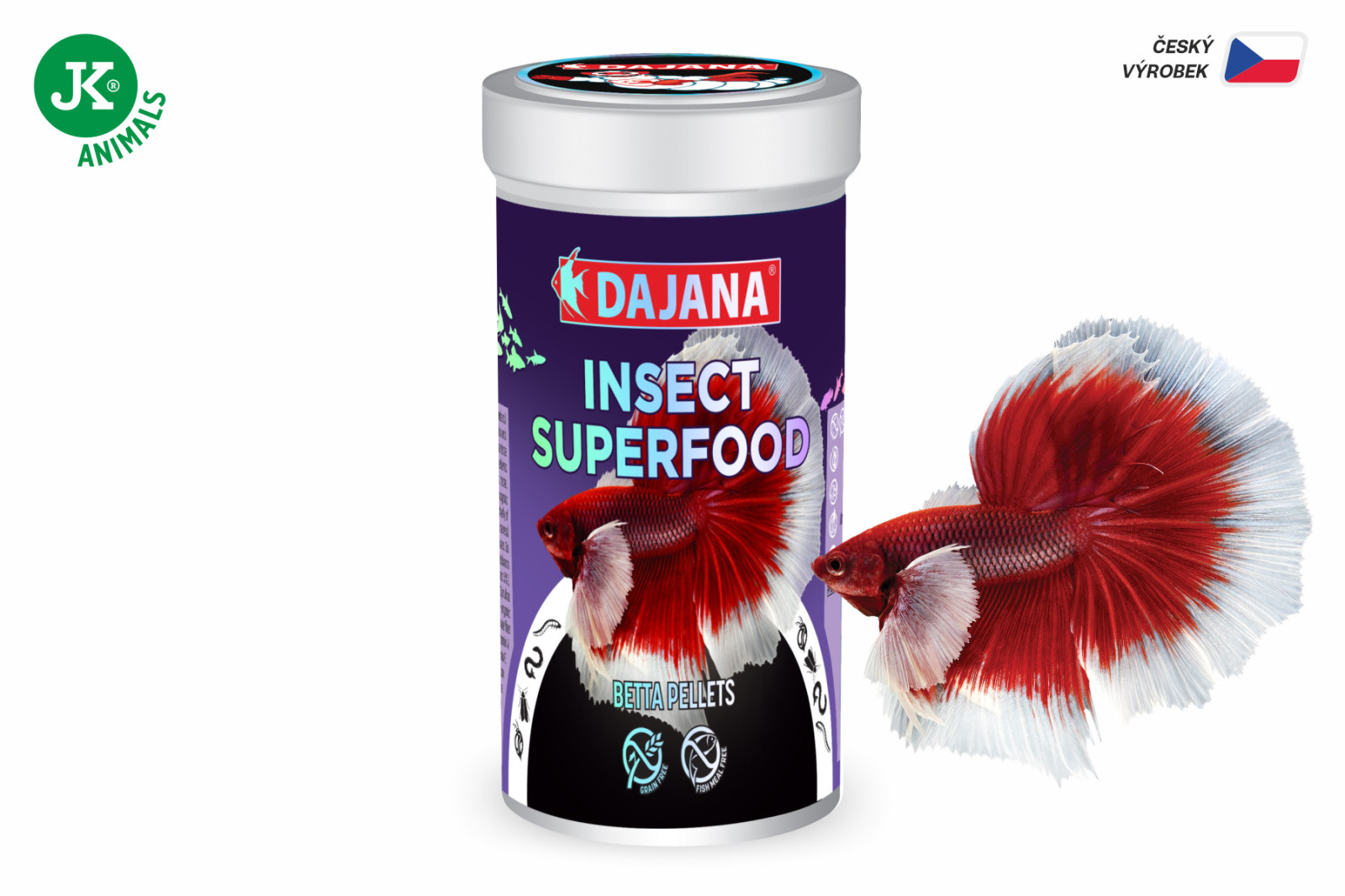 Dajana ISF Betta Pellets, pelety – krmivo, 100 ml (insect superfood)