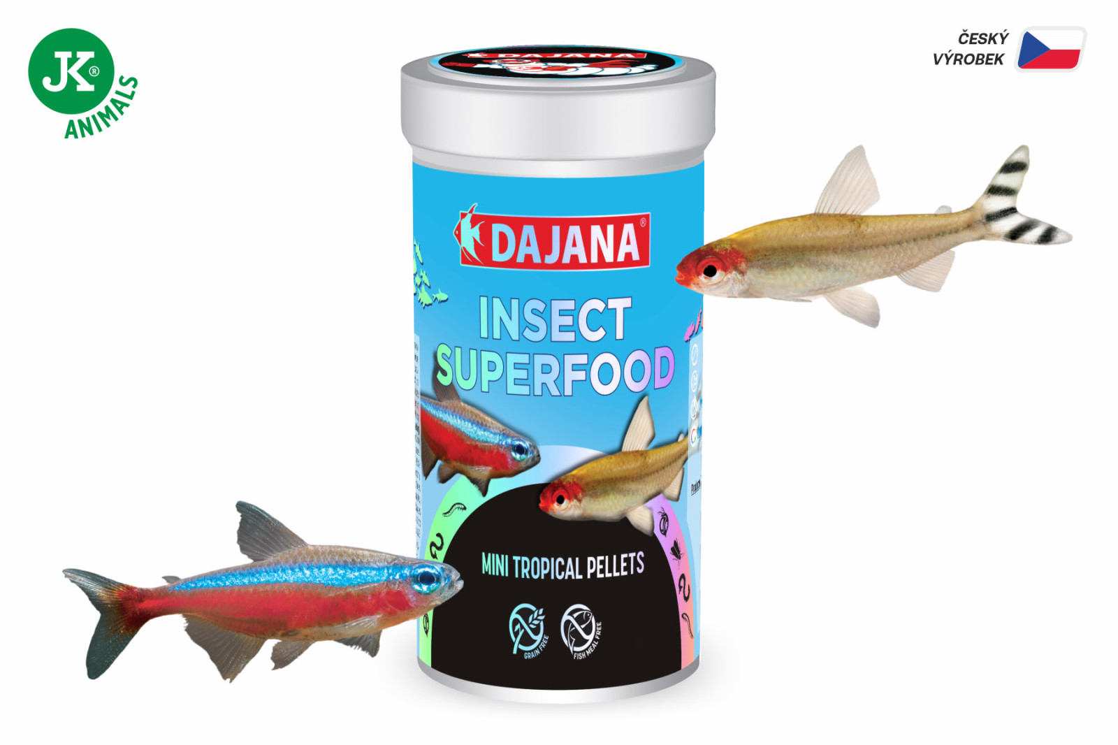 Dajana ISF Mini Tropical Pellets, pelety – krmivo, 100 ml (insect superfood)