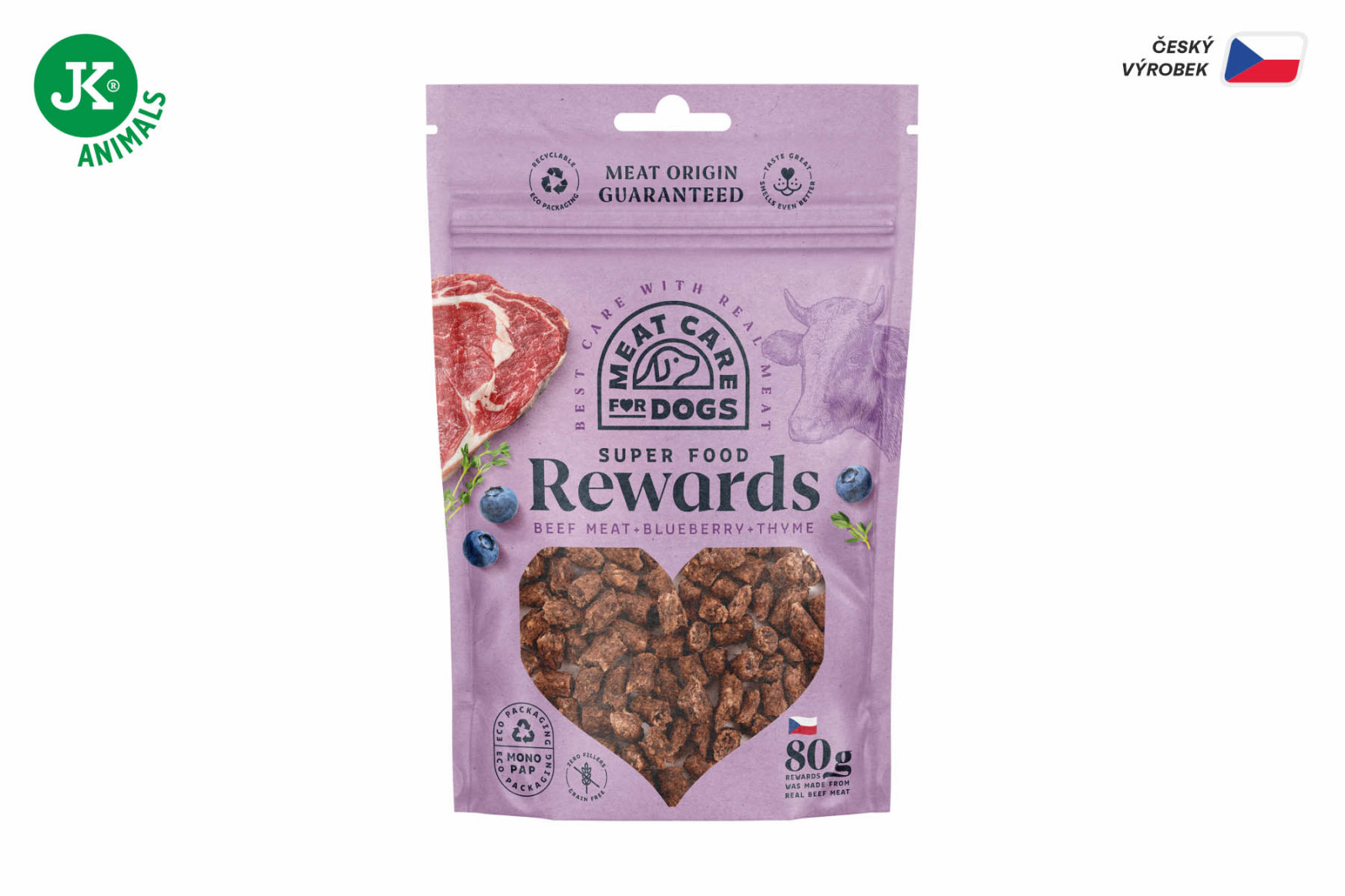 Rewards Dog - hovězí pamlsek s borůvkou a tymiánem