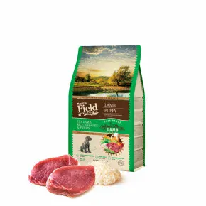 Sam's Field Low Grain Puppy Lamb - Free Range, superprémiové granule pro štěňata s jehněčím z volného chovu, 2,5 kg (Sams Field bez pšenice)