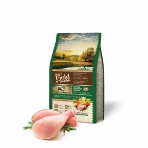 Sam's Field Low Grain Junior Large Chicken & Potato, superprémiové granule pro štěňata a mladé psy velkých a obřích plemen, 2,5 kg (Sams Field bez pšenice)