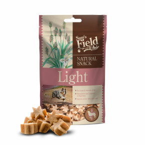 Sam's Field Natural Snack Light, 200 g, funkční masový polovlhký měkký pamlsek pro psy, (Sams Field polovlhký pamlsek)