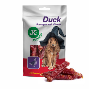 Kachní klobásky se sýrem, masový pamlsek, 80 g (Duck Sausages with Cheese Meat Snack)