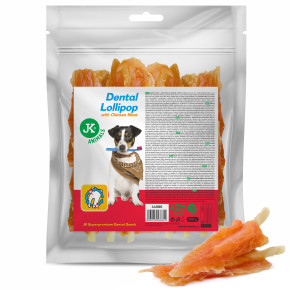 Kuřecí lízátko – kuřecí maso na dentální tyčince, masový pamlsek, 500 g (Dental Lollipop with Chicken Meat, Dental Meat Snack)