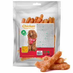 Kuřecí klobásky se sýrem, masový pamlsek, 500 g (Chicken Sausages with Cheese Meat Snack)