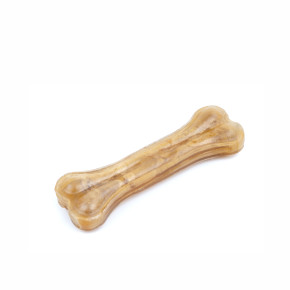 Lisovaná kost z buvolí kůže, 17 cm, přírodní pamlsek