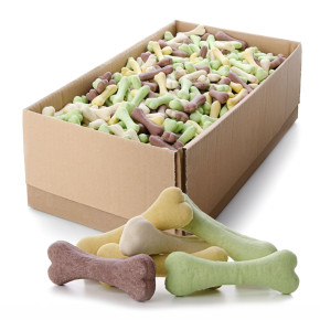 Biscuit Bones Mix, kostičky mix, 3 kg, pečený pamlsek pro psy