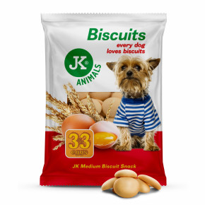 JK Medium Biscuits, pamlsek – piškoty s 33 % vajec, 250 g