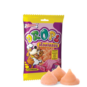Mlsoun Drops, slaninový pamlsek, 75 g, pochoutka pro psy