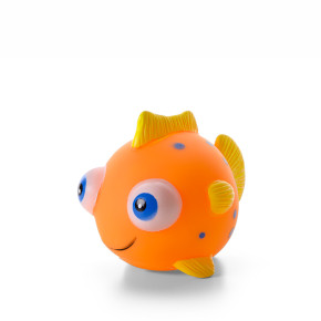 Vinylová rybka, pískací hračka pro psy, 10 cm, ideální pro aktivní hru