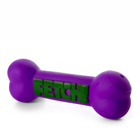 Vinylová kost XL s nápisem, pískací hračka pro psy, 23 cm, ideální pro aktivní hru