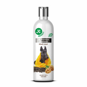 Prémiový šampon pro tmavou srst se zjemňujícími účinky, 250 ml, s výtažky z dubové kůry a vlašského ořechu