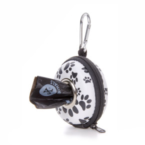 Kulaté pouzdro na sáčky + 1 role sáčků