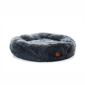 Pelíšek Donut S, 60 cm, šedý, jemný pelíšek pro malé a střední psy