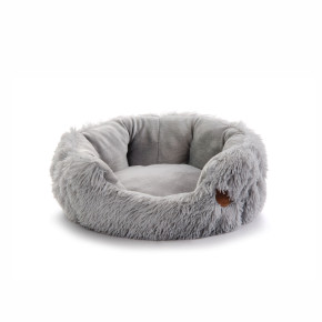 Pelíšek Yetti S, 45 cm, šedý, jemný pelíšek pro mini a malé psy