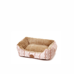 Pelíšek Furry S, 50 cm, béžový, jemný pelíšek pro psy