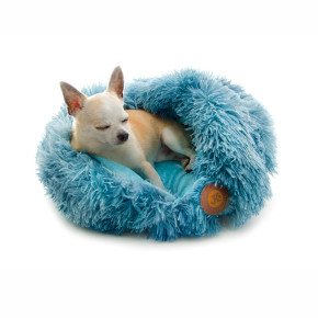 Pelíšek Hatty S, modrý, 50 cm