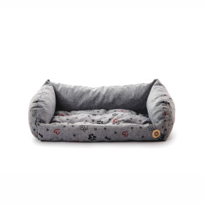 Kanape Grey Lux M, 65 cm, pohodlné kanape pro malé a střední psy