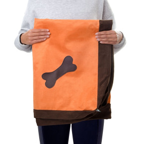 Potah matrace Bono XXL, oranžovo-hnědá, 136 cm, náhradní potah pro matraci Bono