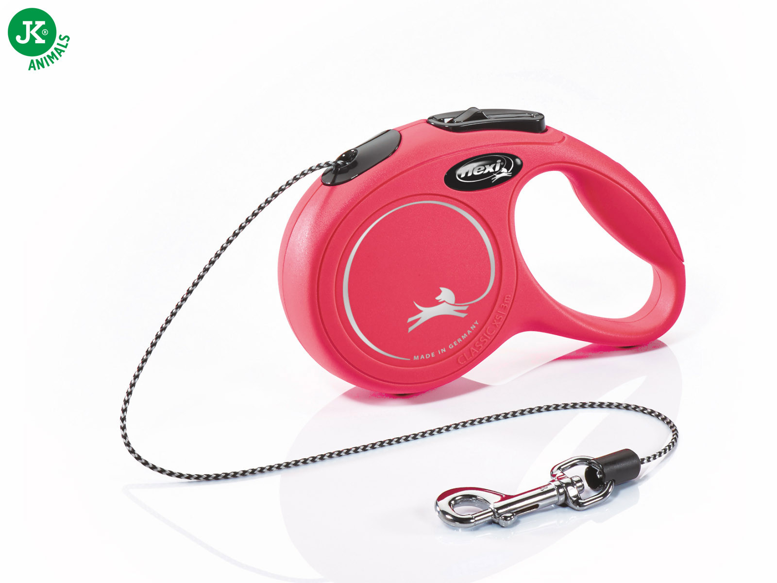 flexi New Classic Cord (lanko), velikost XS, červená