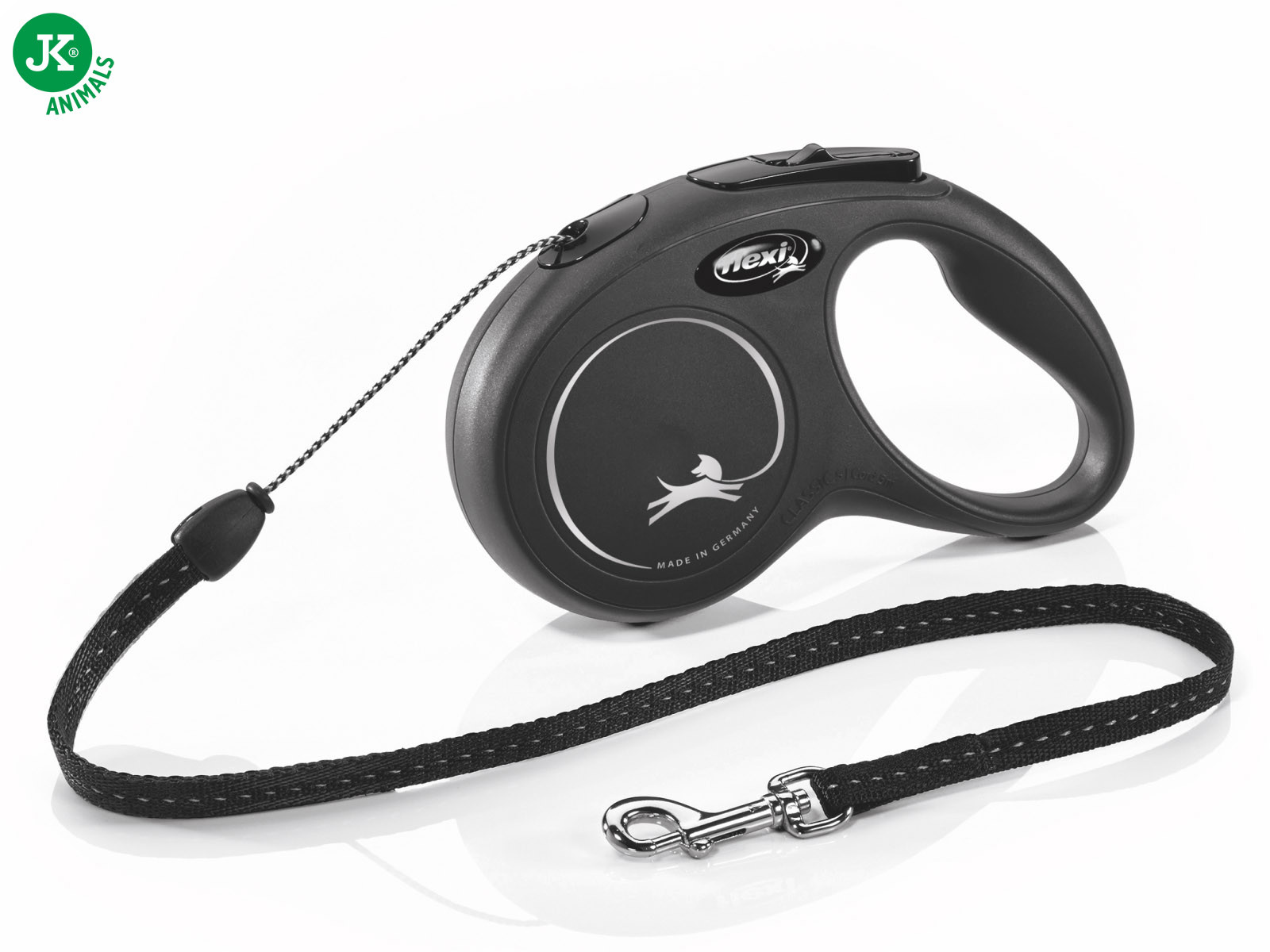 flexi New Classic Cord (lanko), velikost S, černá