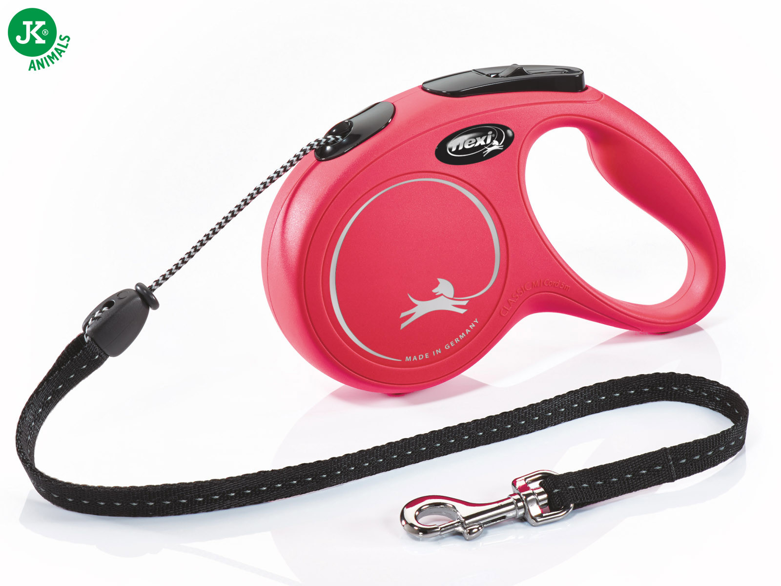 flexi New Classic Cord (lanko), velikost M, červená