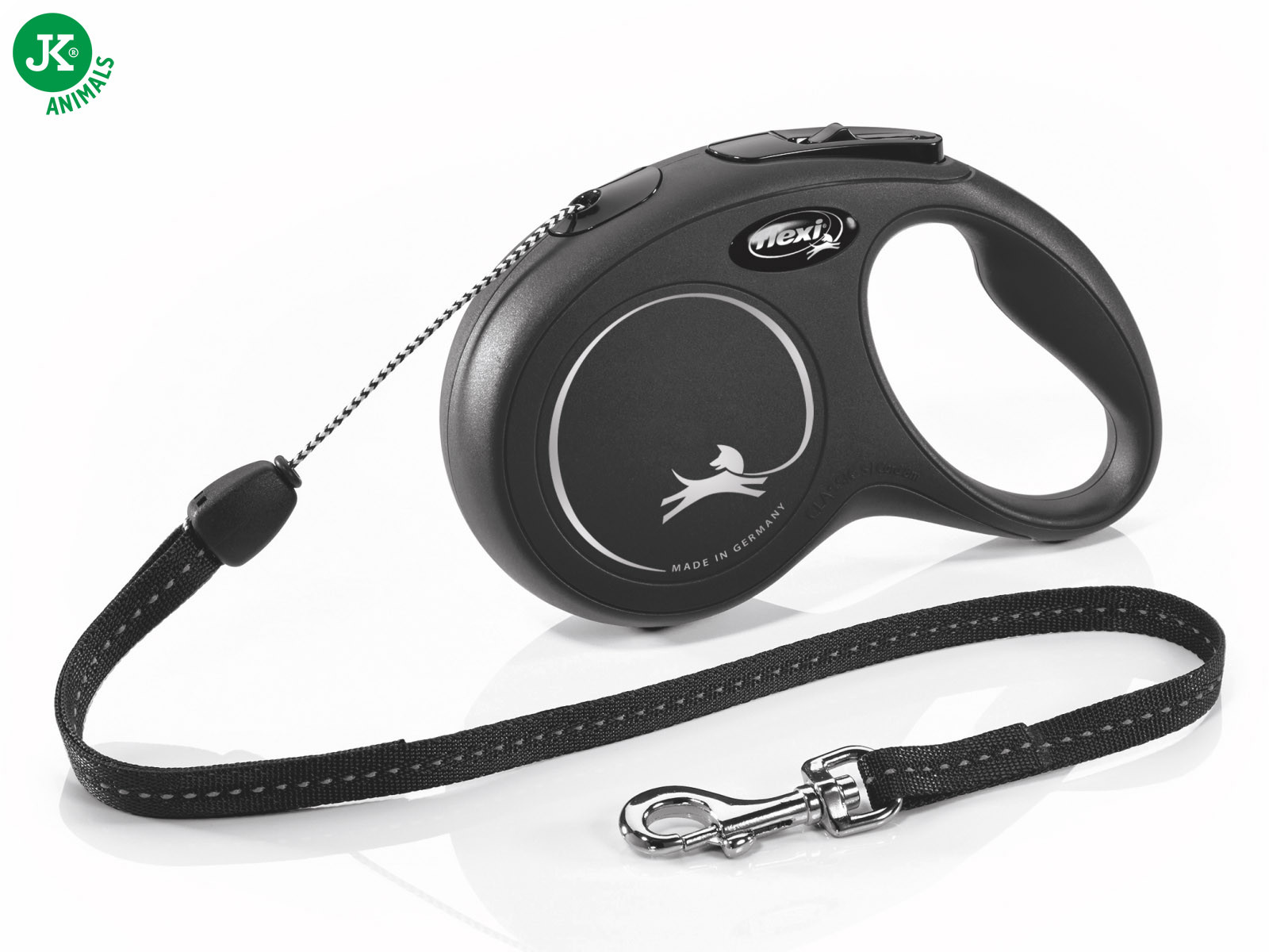 flexi New Classic Cord (lanko), velikost S, černá