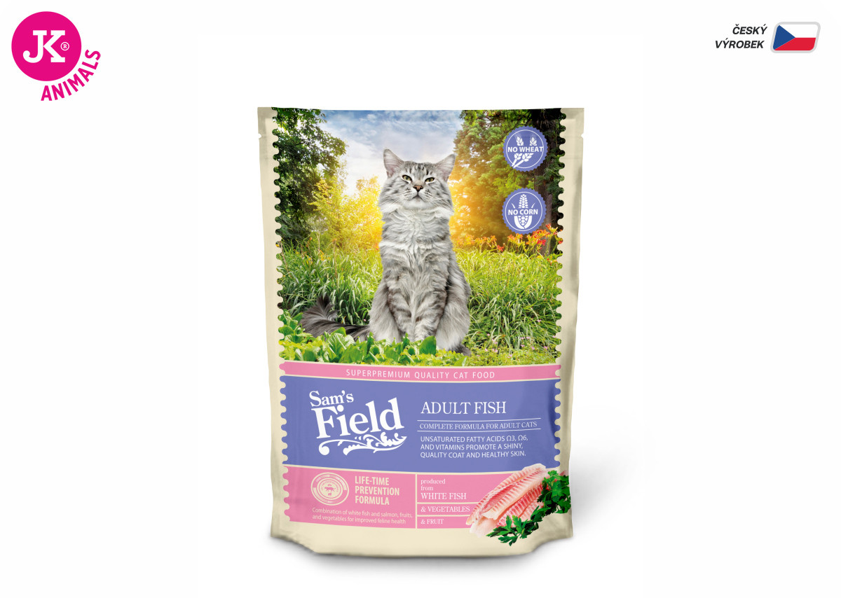 Sams Field Cat Adult Fish, superprémiové rybí granule 400 g (Sam's Field)