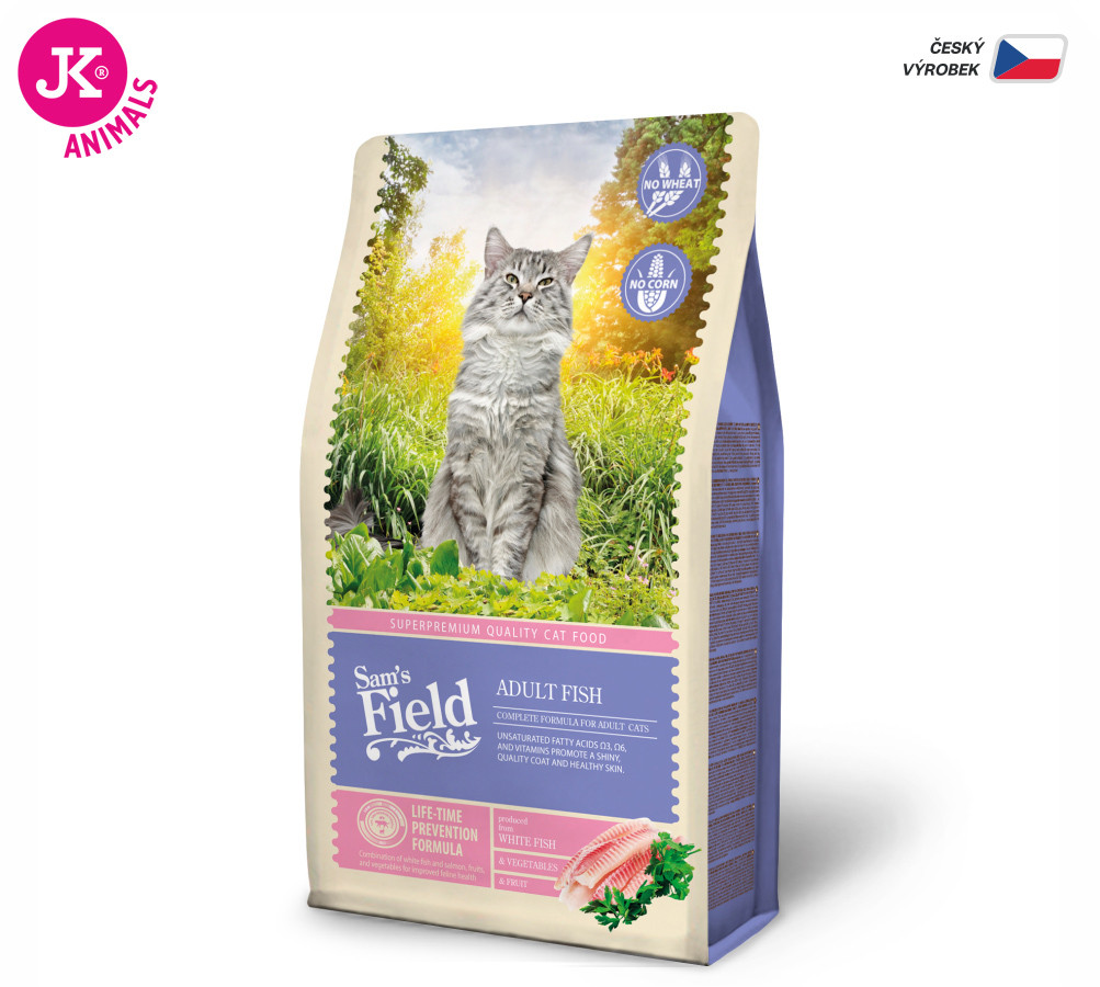 Sams Field Cat Adult Fish, superprémiové rybí granule 2,5 kg (Sam's Field)
