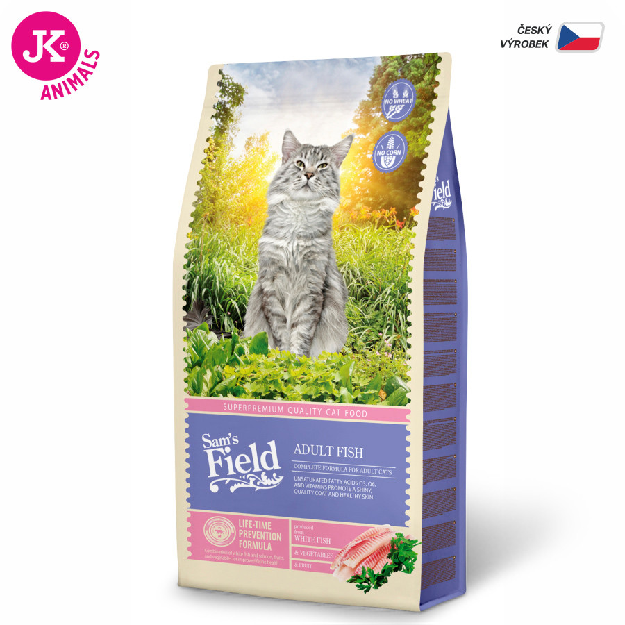 Sams Field Cat Adult Fish, superprémiové rybí granule 7,5 kg (Sam's Field)