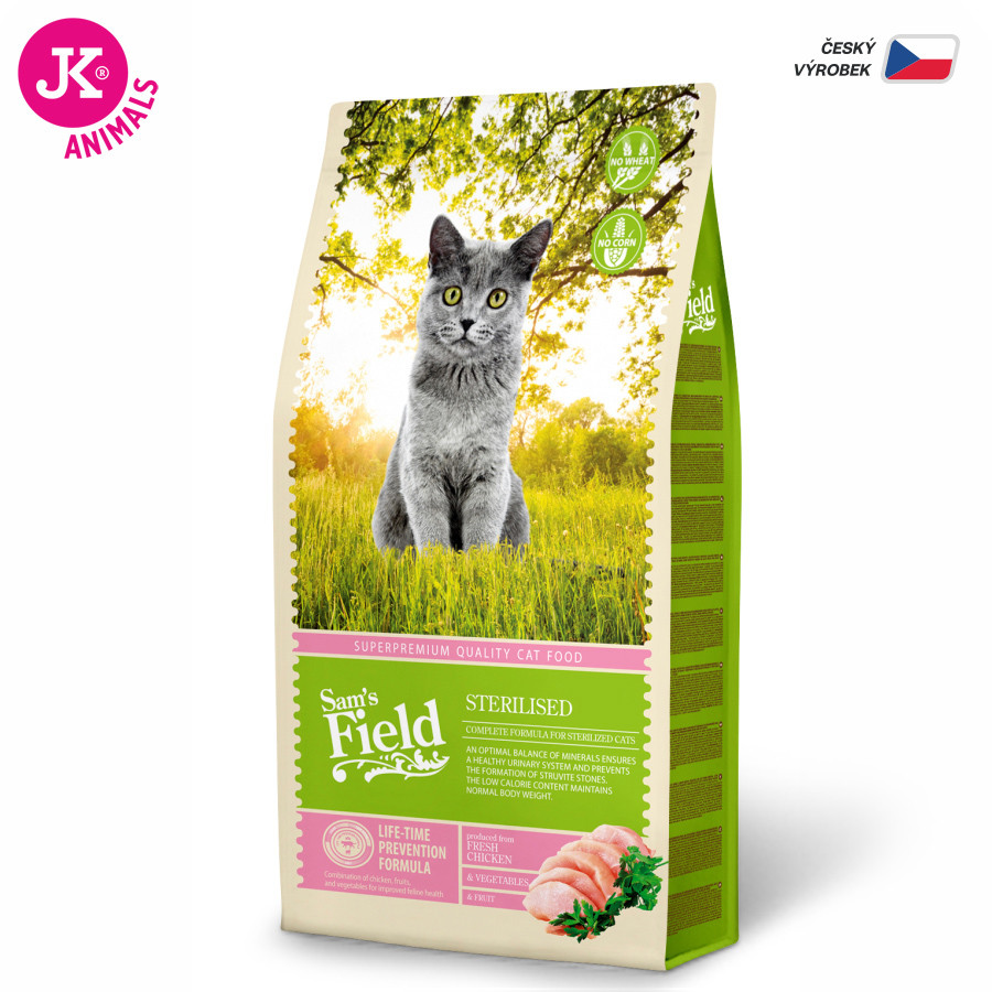 Sams Field Cat Sterilised, superprémiové granule 7,5 kg (Sam's Field)