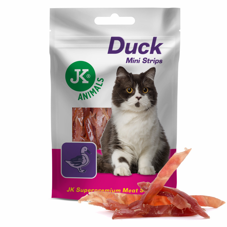 Meat Snack Cat Duck Mini Strips, masový pamlsek