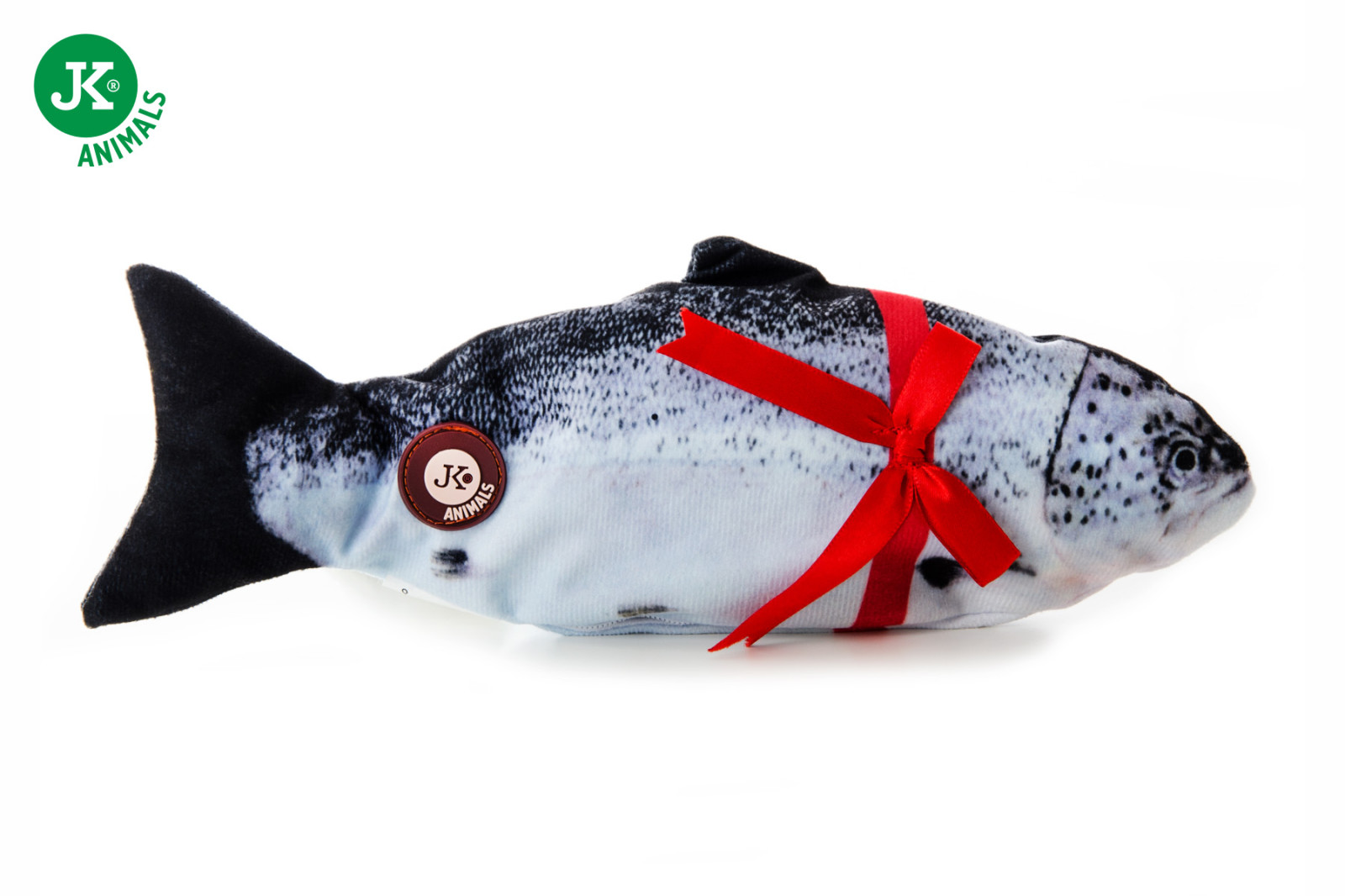 Interaktivní ryba, 29 cm, plyšová mrskající se hračka pro kočky