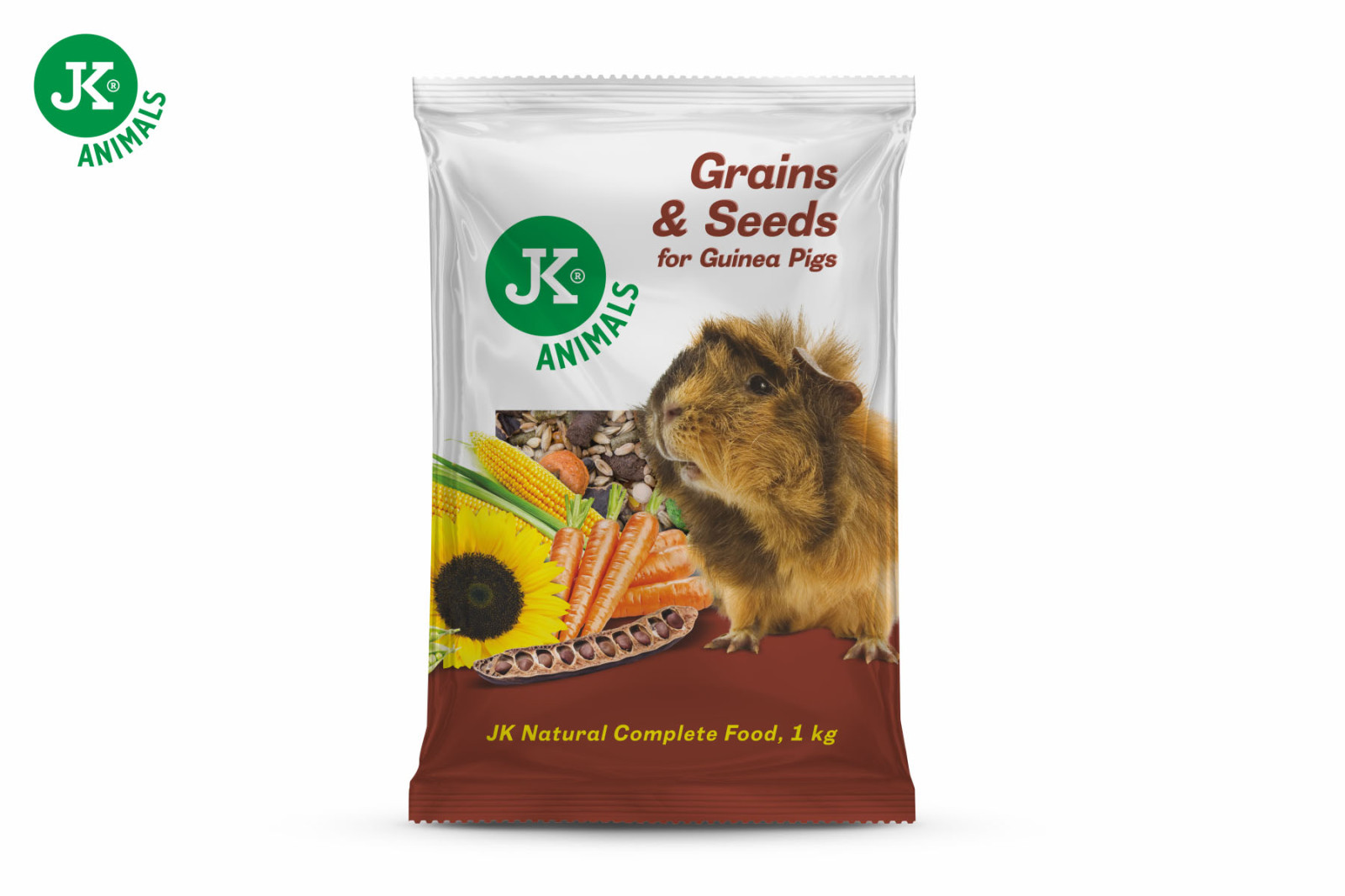 Zrniny a semínka, 1 kg, kompletní krmivo pro morčata