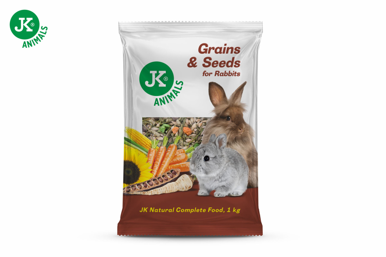 Zrniny a semínka, 1 kg, kompletní krmivo pro králíky