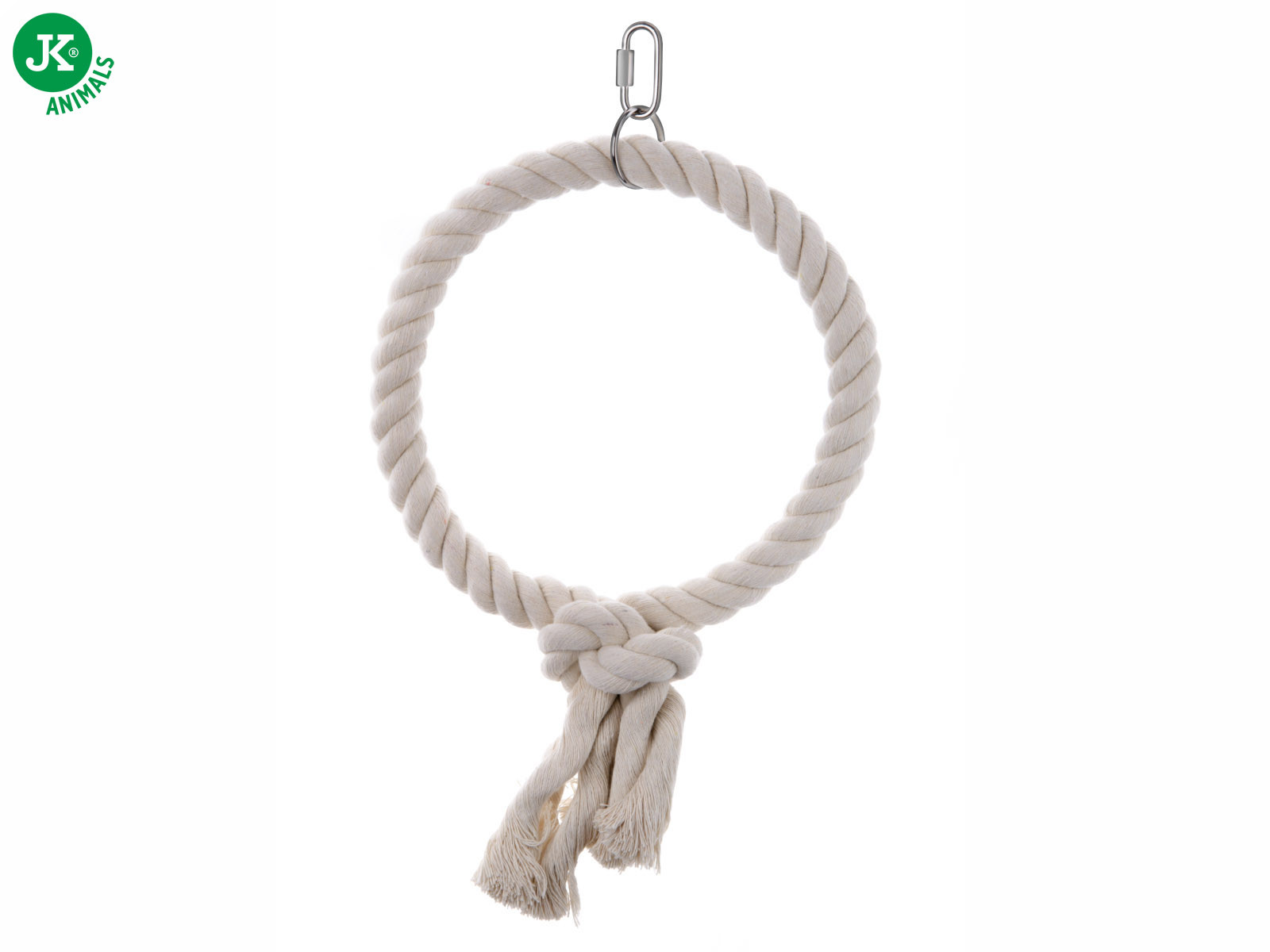 Houpačka kruh střední, provazová hračka pro ptáky